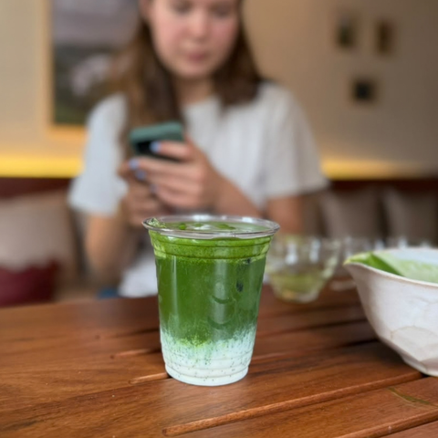 Cata de matcha, queso artesanal & granola
