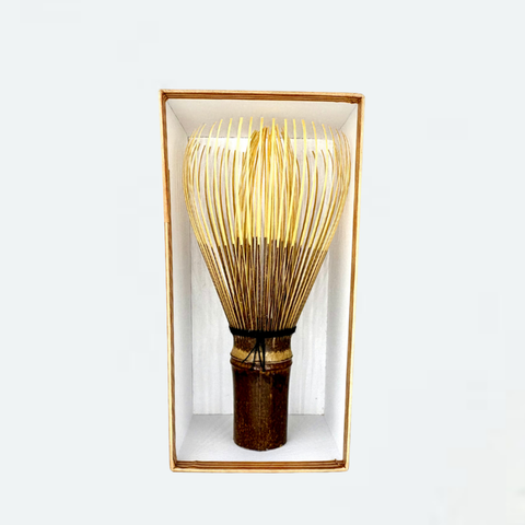 Chasen de 80 cerdas de bambú negro - Hecho por el Maestro Ikeda Ikki